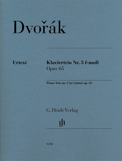 DVORAK A. - TRIO PIANO Nº 3 FA m op.65